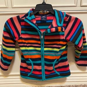 Girls fleece zip up jacket